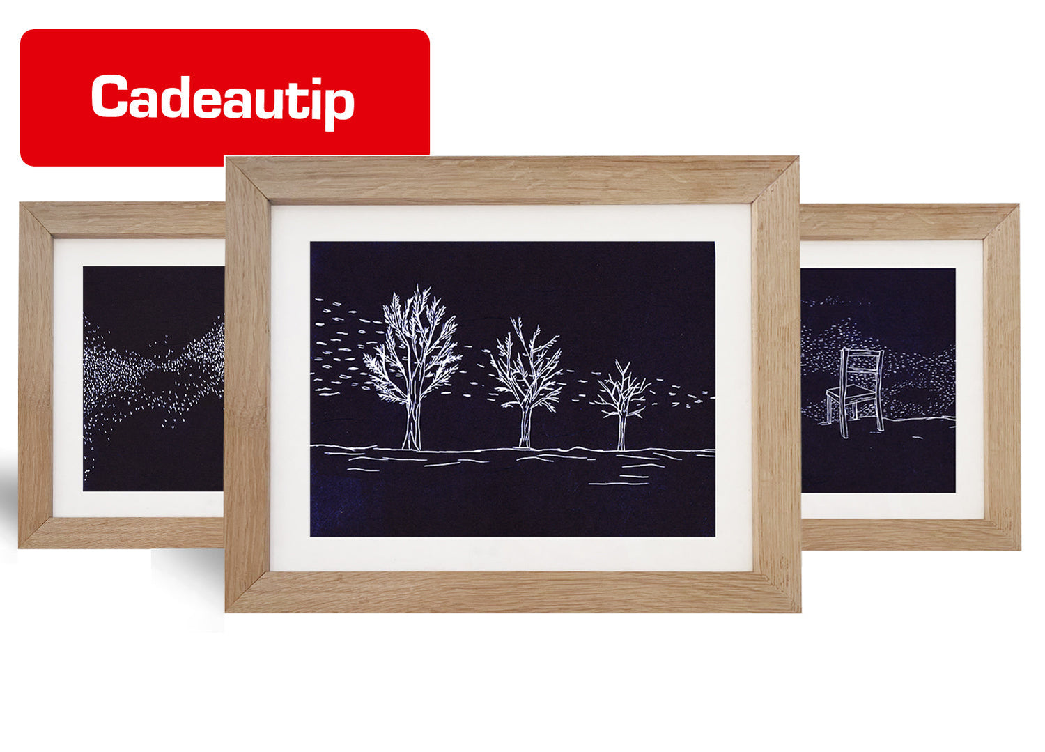 Handgedrukte grote werken