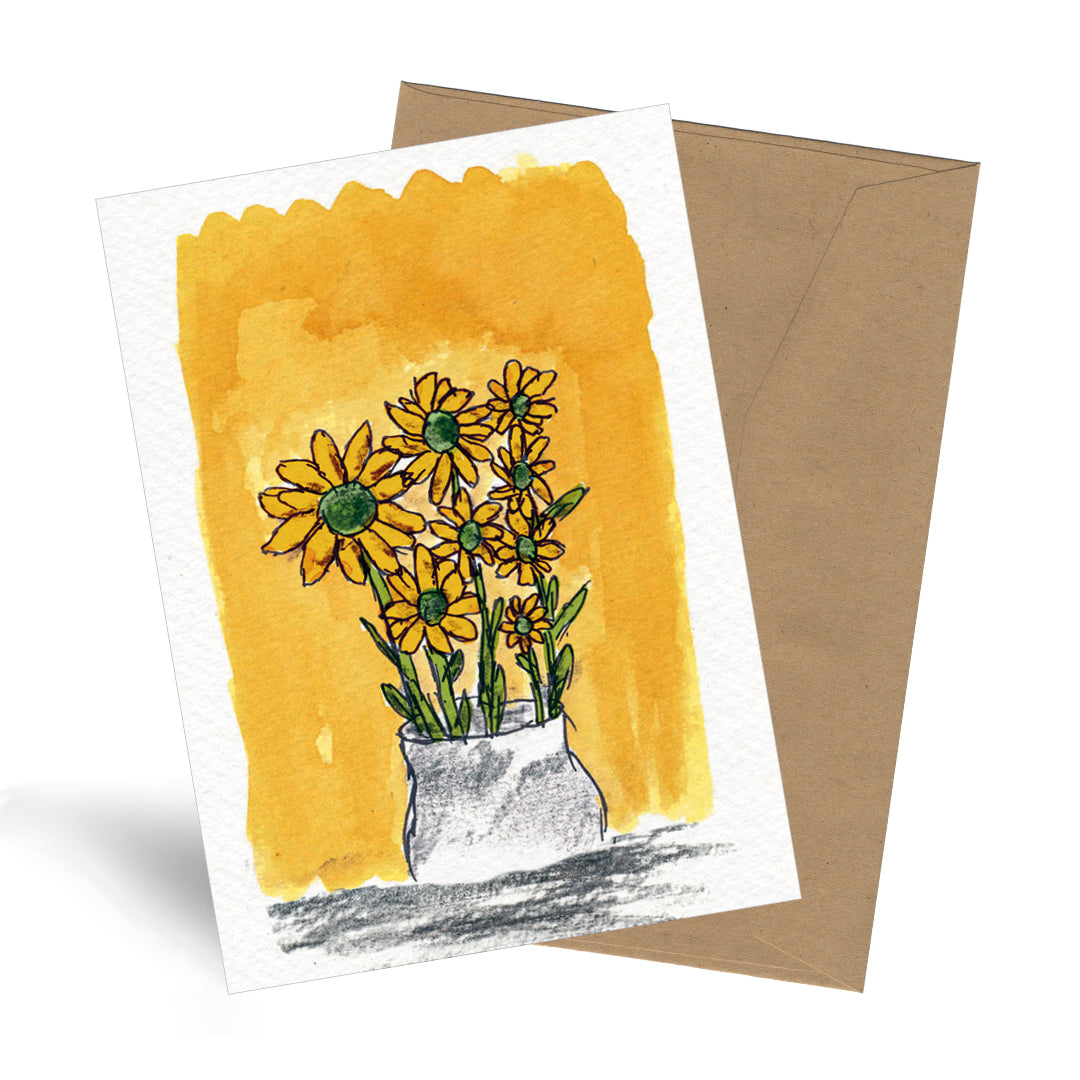 'De zonnebloemen'-Kaart