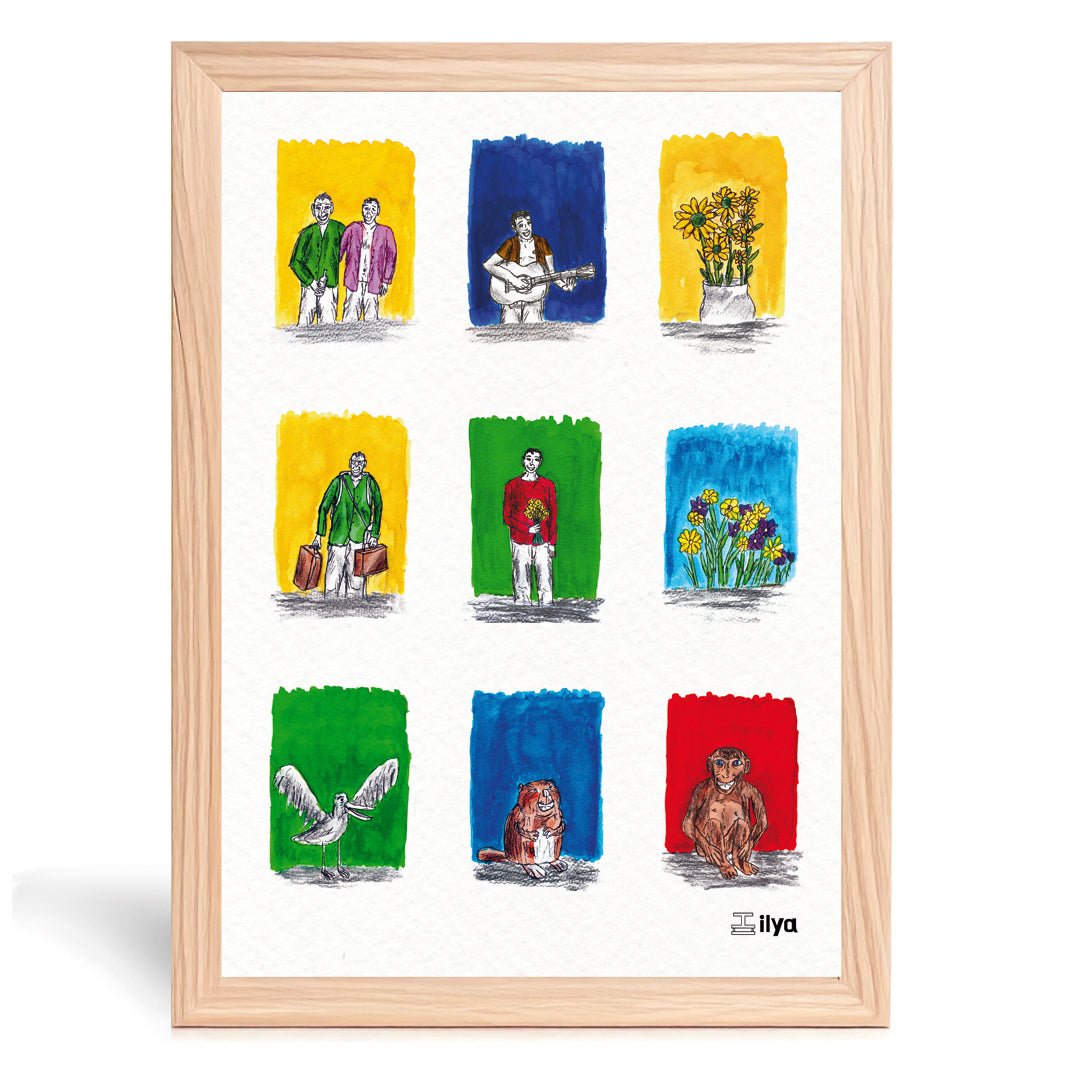 'De vrolijke bende'-Print